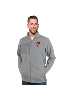 Promo 🔥 MLB Philadelphia Phillies Men's Course Jacket by Antigua® ⭐ -Deals Antigua® Store Belk 14874