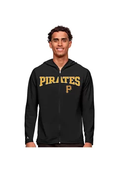 Promo ⭐ MLB Pittsburgh Pirates Men's Legacy Zip Hood by Antigua® ❤️
