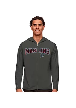 Best Sale 🎉 MLB Miami Marlins Men's Legacy Zip Hood by Antigua® 💯