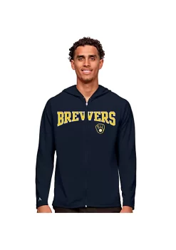 Top 10 ✔️ MLB Milwaukee Brewers Men's Legacy Zip Hood by Antigua® 👍 -Deals Antigua® Store Belk 15223