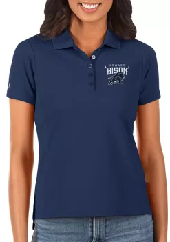 Budget 🌟 NCAA Howard University Legacy Pique Polo by Antigua® ✨