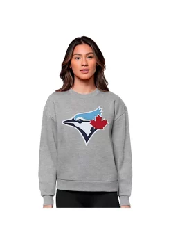 Discount 😍 MLB Toronto Blue Jays 👩 Women's Victory Crew by Antigua® 😍 -Deals Antigua® Store Belk 15379