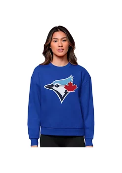 Discount 😍 MLB Toronto Blue Jays 👩 Women's Victory Crew by Antigua® 😍 -Deals Antigua® Store Belk 15380