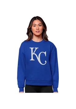 New 🧨 MLB Kansas City Royals 👩 Women's Victory Crew by Antigua® ✔️