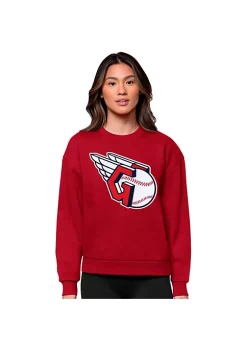 Hot Sale ✨ MLB Cleveland Guardians 👩 Women's Victory Crew by Antigua® 🎁