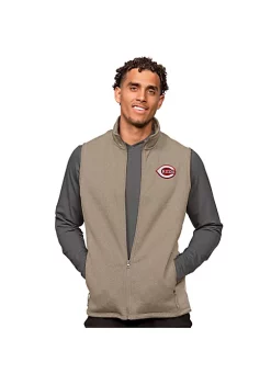 Discount ✨ MLB Cincinnati Reds Men's Course Vest by Antigua® ⌛