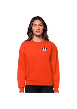 Flash Sale ✔️ MLB Houston Astros 👩 Women's Victory Crew by Antigua® 🛒