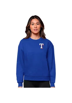 New 😍 MLB Texas Rangers 👩 Women's Victory Crew by Antigua® 🔥
