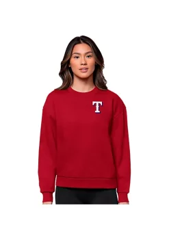 New 😍 MLB Texas Rangers 👩 Women's Victory Crew by Antigua® 🔥 -Deals Antigua® Store Belk 15922