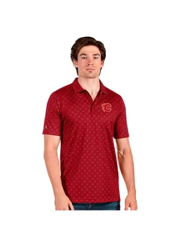 Outlet 🤩 NHL Calgary Flames Men's Spark Polo by Antigua® ⭐ -Deals Antigua® Store Belk 16469