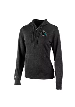 Best reviews of ✨ NHL San Jose Sharks 👩 Women's Action Half Zip Hood by Antigua® ⭐