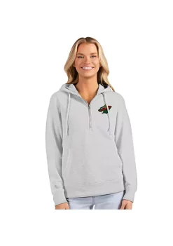 Buy 🔔 NHL Minnesota Wild 👩 Women's Action Half Zip Hood by Antigua® ⌛ -Deals Antigua® Store Belk 16654