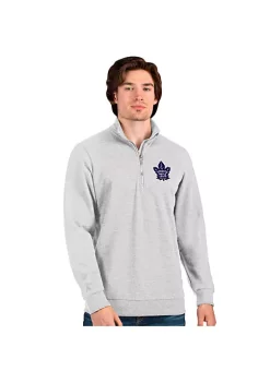 Wholesale 👏 NHL Toronto Maple Leafs Men's Action Quarter Zip Pullover by Antigua® 😀