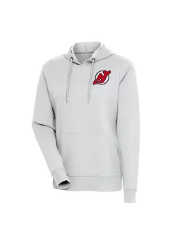 Best Sale 🥰 NHL New Jersey Devils 👩 Women's Action Pullover by Antigua® 🎉