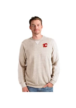 Cheap ❤️ NHL Calgary Flames Men's Reward Crew by Antigua® ❤️