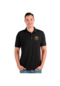 New 🌟 NBA Denver Nuggets Men's Affluent Polo by Antigua® 🤩 -Deals Antigua® Store Belk 16873