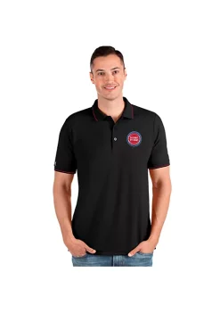 Hot Sale 🤩 NBA Detroit Pistons Men's Affluent Polo by Antigua® 👍 -Deals Antigua® Store Belk 16887