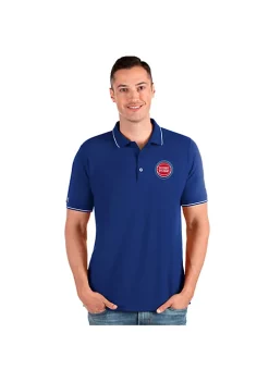 Hot Sale 🤩 NBA Detroit Pistons Men's Affluent Polo by Antigua® 👍 -Deals Antigua® Store Belk 16891
