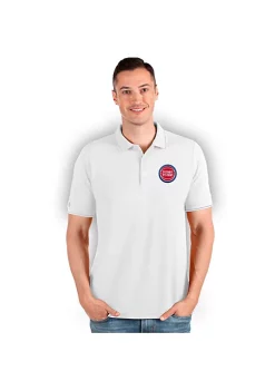Hot Sale 🤩 NBA Detroit Pistons Men's Affluent Polo by Antigua® 👍 -Deals Antigua® Store Belk 16893
