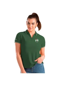 Coupon 💯 NBA Boston Celtics 👩 Women's Affluent Polo by Antigua® 😍 -Deals Antigua® Store Belk 16933