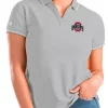 Cheap ✔️ Ohio Bobcats NCAA Ohio State 👩 Womens Affluent Polo by Antigua® 🔔