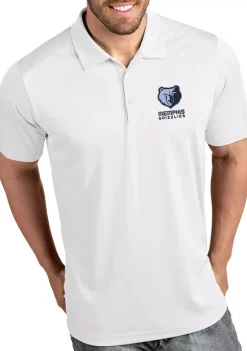 Coupon 👍 NBA Memphis Grizzlies Men's Tribute Polo 👕 Shirt by Antigua® 🥰