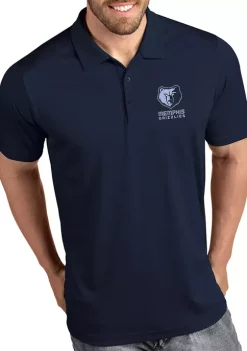 Coupon 👍 NBA Memphis Grizzlies Men's Tribute Polo 👕 Shirt by Antigua® 🥰 -Deals Antigua® Store Belk 1812