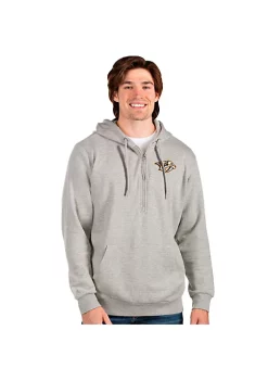 Hot Sale 🎁 NHL Nashville Predators Men's Action Quarter Zip Hood by Antigua® ❤️
