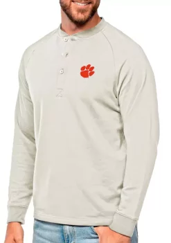 Best reviews of ⌛ NCAA Clemson Tigers Helix Henley 👕 Shirt by Antigua® 🌟
