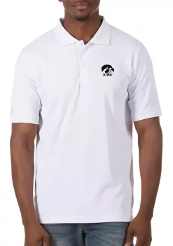 Hot Sale 🎁 Men's NCAA Iowa Hawkeyes Legacy Piqué Polo 👕 Shirt by Antigua® 🥰 -Deals Antigua® Store Belk 1925