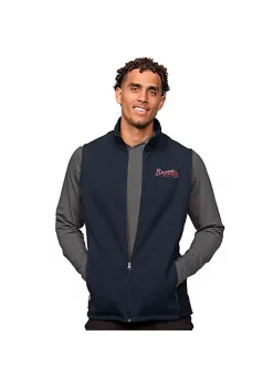 Cheapest 🔔 MLB Atlanta Braves Men's Course Vest by Antigua® 🌟 -Deals Antigua® Store Belk 1949