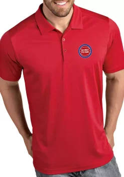 Wholesale ❤️ NBA Detroit Pistons Men's Tribute Polo 👕 Shirt by Antigua® 😉 -Deals Antigua® Store Belk 2038
