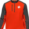 Discount 👏 NCAA Clemson Tigers 1/4 Zip Sweatshirt by Antigua® 🛒
