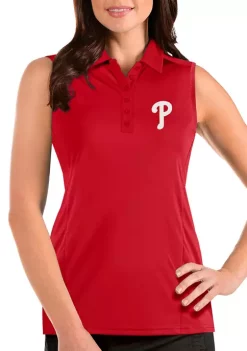 Discount 😍 Women's MLB Philadelphia Phillies Sleeveless Tribute Top by Antigua® 🧨