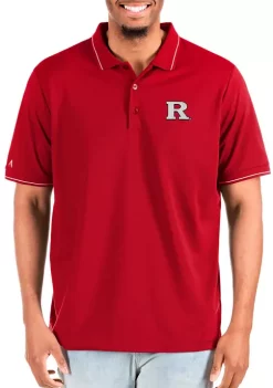 Flash Sale 💯 NCAA Rutgers Scarlet Knights Mens Affluent Tall Polo by Antigua® 🤩 -Deals Antigua® Store Belk 2414