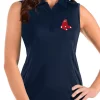 Coupon 👍 Women's MLB Boston Red Sox Sleeveless Tribute Top by Antigua® 😍
