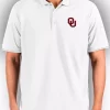 Promo 👍 NCAA Oklahoma Sooners Mens Affluent Tall Polo by Antigua® 🎁