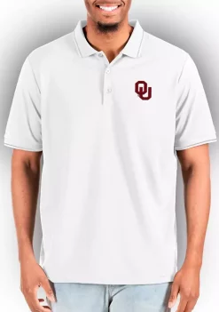 Promo 👍 NCAA Oklahoma Sooners Mens Affluent Tall Polo by Antigua® 🎁