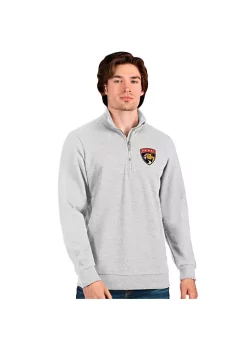 Hot Sale 🧨 NHL Florida Panthers Men's Action Quarter Zip Pullover by Antigua® 🔥