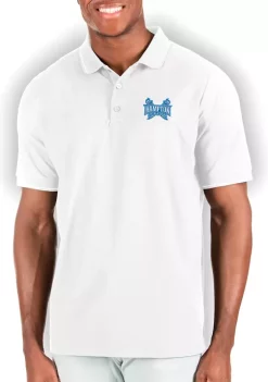 Hot Sale 🛒 NCAA Hampton University Affluent Polo by Antigua® 🛒 -Deals Antigua® Store Belk 2848