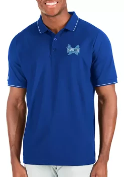 Hot Sale 🛒 NCAA Hampton University Affluent Polo by Antigua® 🛒 -Deals Antigua® Store Belk 2850