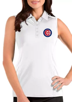 Hot Sale ⭐ Women's MLB Chicago Cubs Sleeveless Tribute Top by Antigua® 🔥