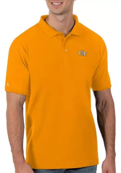 Brand new 🎉 Men's NCAA Georgia Tech Yellow Jackets Legacy Piqué Polo 👚 Shirt by Antigua® ✨ -Deals Antigua® Store Belk 329