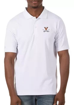 Hot Sale 😉 Men's NCAA Virginia Cavaliers Legacy Piqué Polo by Antigua® 😉