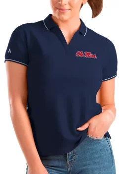Best deal 😀 NCAA Ole Miss Rebels 👩 Womens Affluent Polo by Antigua® 😉 -Deals Antigua® Store Belk 3440