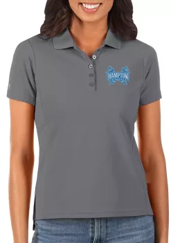 Budget 😍 NCAA Hampton University Legacy Pique Polo by Antigua® 👏 -Deals Antigua® Store Belk 3761
