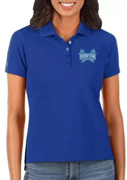 Budget 😍 NCAA Hampton University Legacy Pique Polo by Antigua® 👏 -Deals Antigua® Store Belk 3762