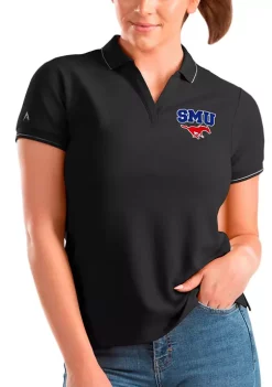 Brand new 🥰 NCAA SMU Mustangs 👩 Womens Affluent Polo by Antigua® ⌛ -Deals Antigua® Store Belk 3840