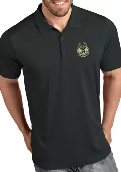 Brand new 🎁 NBA Milwaukee Bucks Men's Tribute Polo 👚 Shirt by Antigua® 😀 -Deals Antigua® Store Belk 3950