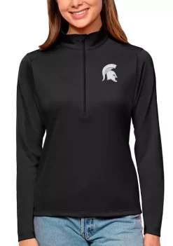 Best Sale 🛒 Michigan Wolverines NCAA Michigan State Spartans 👩 Womens Tribute Pullover by Antigua® 🔔 -Deals Antigua® Store Belk 4129